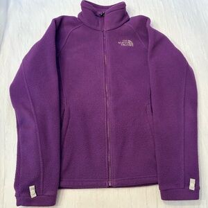 The North Face Women's Purple Full Zip Fleece Jacket Size Small